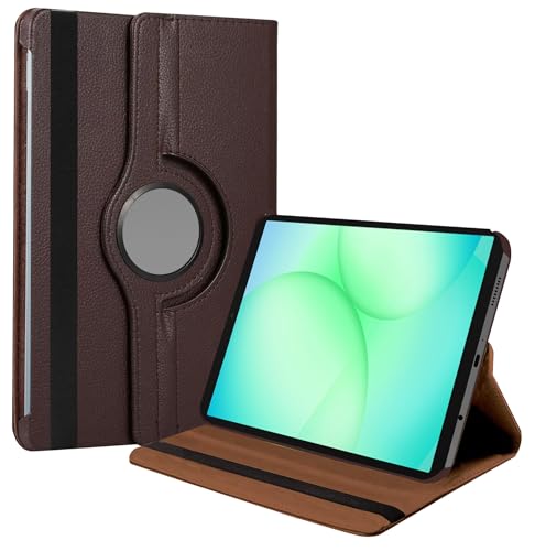 Image of TGK 360 Rotatable Smart Flip Cover for Samsung Galaxy Tab A11 8.7 Inch Case 2025 / Galaxy Tab A9 8.7 Inch 2023 (Brown)