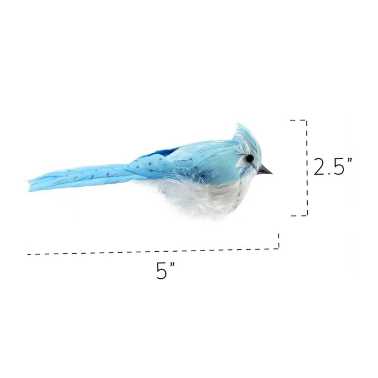 PRETYZOOM 3 Set Di Uccelli Artificiali Per Decorazioni Statuette Di Uccelli Da Giardino Realistiche Ornamenti 6 Pezzi * 3