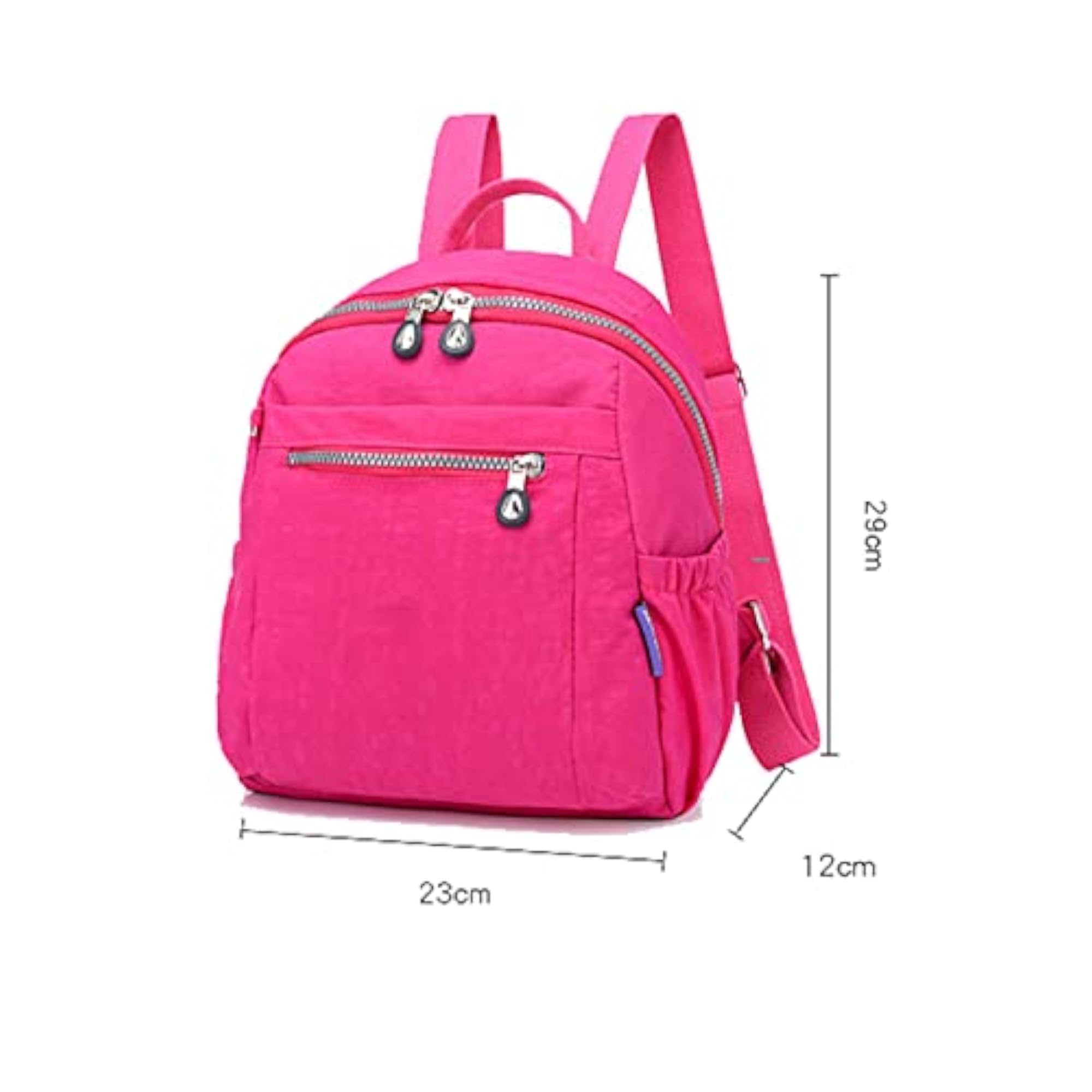 Women's Ultra-Light Waterproof Nylon Travel Backpack, Pink