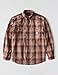 Carhartt Men's Loose Fit Midweight Chambray Long-Sleeve Plaid Shirt, Sepia, 3X-Large