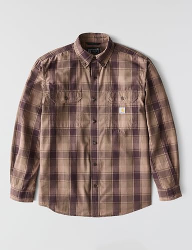 Image of Carhartt Men's Fort Loose Ls Plaid Shirt