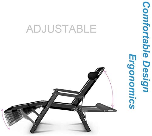 Lightweight Recliner Sun Loungers Folding Zero Gravity Recliner Patio Lounger Chairs With Padded Cushion Reclining Lawn Chairs Folding Heavy Duty Outdoor Deck Chairs Lounge Chair For Adults Yard #TOP5