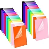 Remerry Lot de 24 feuilles acryliques colorées pour découpe laser de 0,2 cm d'épaisseur, panneaux opaques en acrylique pour gravure, coupe, sciage, en 12 couleurs (17,8 x 12,7 cm)