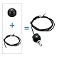 PATIKIL Kabel-Ballstopper, 6 Stück Fitnessgeräte-Zubehör für Kabel-Fitnessgeräte Gummiseil-Port-Gelenkersatzteile für das Heim-Fitnessstudio, Schwarz