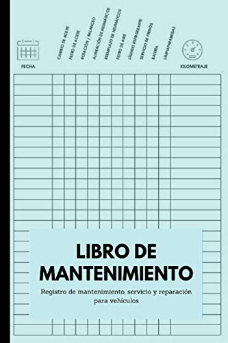 Libro de Mantenimiento para Coche - Registro de mantenimiento, servicio y reparación para vehículo Libro de Mantenimiento para Coche - Registro de mantenimiento, servicio y reparación para vehículo