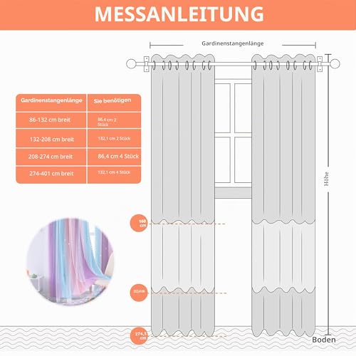 XiDi Vorhänge Kinderzimmer 132 × 183 cm für Erwachsene Vorhänge Schatten für Kinder mit Türdekorationen aus transparentem Glas Sterne Geschnittene Vorhänge Ring