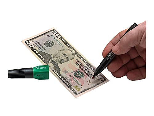 Dri Mark Smart Money Counterfeit Detector Pen with Reusable UV LED Light (DRI351UVB)