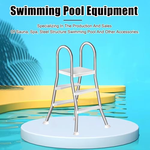 Escalera para piscina de acero inoxidable 2 pasos miniatura 4