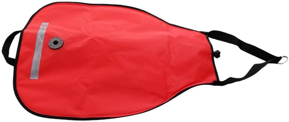 50lbs Capacity Open Bottom Diving Gear with Release Valve, Red