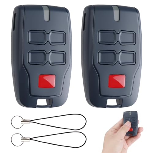 2Pcs Mando de Garaje BFT,Compatible con Mitto 2 B, Mitto 4, RCB02, RCB04, CLEAR ICE y VINEYARD, Remoto Autocopiante Alta Seguridad para Fácil Programación,Universal para BFT 433,92MHz Rolling Code