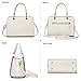 Xiaoyu Fashion Purses and Handbags for Women Elegant Crossbody bag Ladies Top Handle Satchel Shoulder Bags 2-Piece Set Small Totes (White)