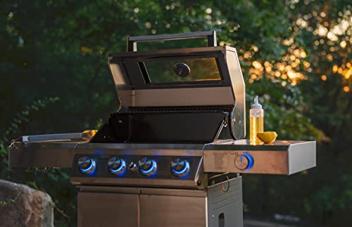 Monument Grills Larger 4-Burner Propane Gas Grills Bbq Stainless Steel Heavy-Duty Cabinet Style With Bbq Cover #TOP3