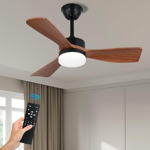 Ventilatore DA Soffitto CON Luce E Telecomando Silenzioso - Ventilatori