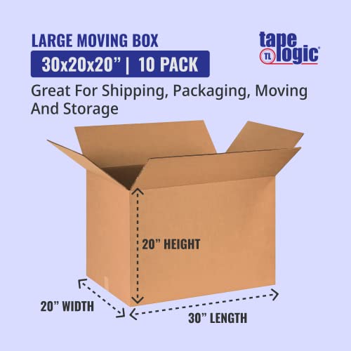 Image of Tape Logic TLHD302020DW Double Wall Boxes, 30 x 20 x 20, Kraft (Pack of 10)