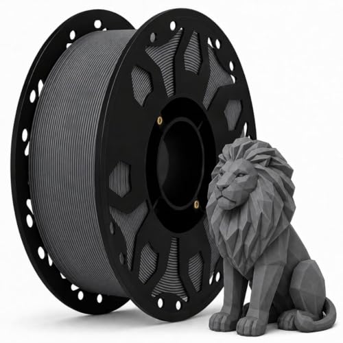 Image of FILAMONT PLA+ 3D Printer Filament 1.75mm, High Strength & Low Warp Printing Material, Dimensional Accuracy ±0.02mm, Vacuum Sealed with Desiccant, 1kg Spool (Grey)