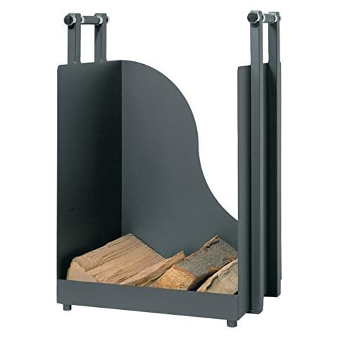 MS Beschläge® Holzkorb Holzwiege aus Metall Anthrazit beschichtet Cover