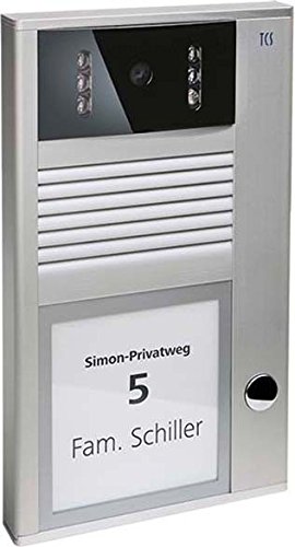 TCS Tür Control Video Außenstation AVC11010-0010 1Taste 1-reih.AP SI Türstation für Türkommunikation 4035138028424