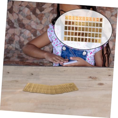 FRCOLOR Mini Pokerkarten Lernspielzeug Goldfolie Miniatur Spielkarten Handlich Leicht Kompakt Fördert Feinmotorik und Kommunikation Robust Langlebig als – Bild 8