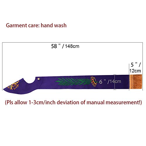 Blessume Church Stole Priest Chasuble Vestments Reversible Embroidery Stole #TOP1