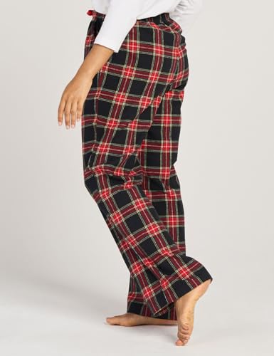 Image of LAPASA Women's Flannel Pajama Pants with Pockets & Drawstring L74 | Comfy flannel lounge sleep PJ pants with cozy warmth and soft comfort, perfect for relaxing, sleeping, and home wear.