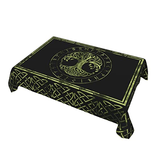 Yetta Yang Yule Life Of Tree Viking Celts Pagan Wicca Waterproof Picnic Party Rectangle Table Cloth Cover Decorations Fabric 54 X 72 Inches Rectangle Tablecloth Home Dining Room Kitchen Decor #TOP5