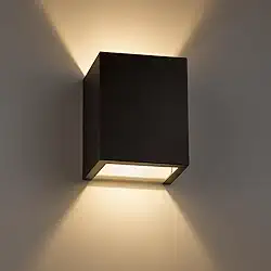 Luminária Arandela Alumínio Interna ou Externa para Lâmpada Halopim G9-6208 (Preto Texturizado)