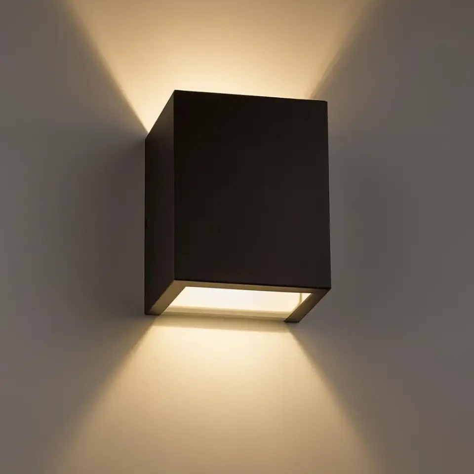 Luminária Arandela Alumínio Interna ou Externa para Lâmpada Halopim G9-6208 (Preto Texturizado)