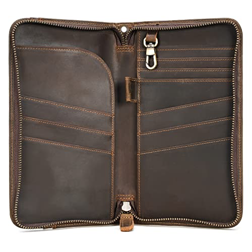 Polare Original POLARE Full Grain Leather Family Travel Passport Wallet And Documents Organizer Rfid Blocking Case Holder Fits 6 Passports thumb #7