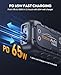 YaberAuto Jump Starter 8000A 65W Fast Charging (All Gas/12.0L Diesel) Portable Car Battery Jump Starter Pack, Jump Box Car Battery Jumper Starter Portable Jumper Cables, 150W DC, 600LM Lights