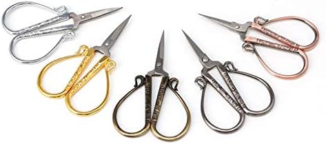 Craft Scissors 1pc Stationery Scissors Floral Scissors Stainless Steel European Vintage Sewing Shears DIY Tools Scissors
