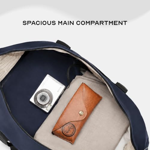 Image of Assembly Premium Duffle Bag for Men and Women | Large Weekender Bag (45 Liters) | with Attachable Shoulder Strap Cabin Bag | Blue | Float