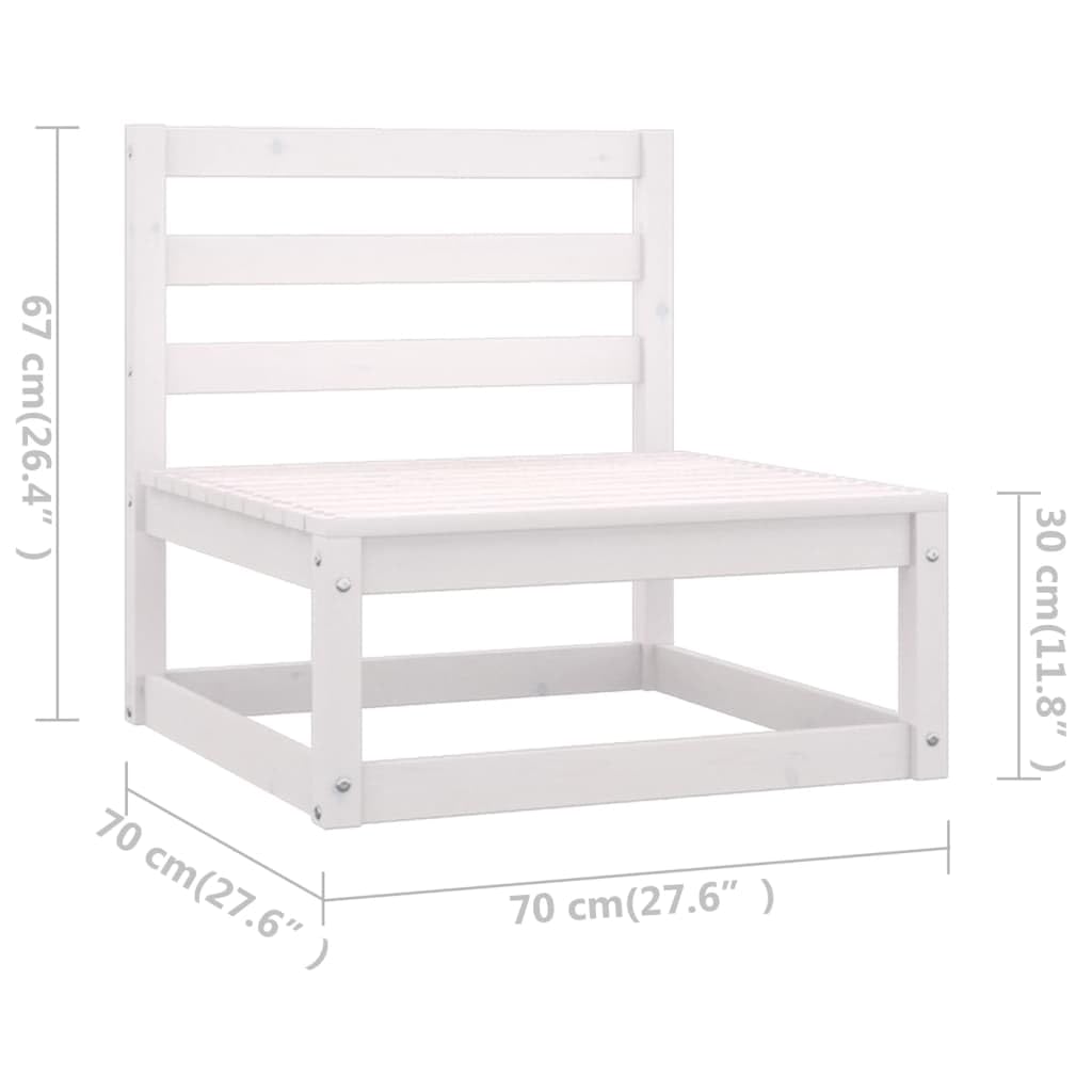 vidaXL Set Divani da Giardino 6 pz con Cuscini Legno Massello di Pino