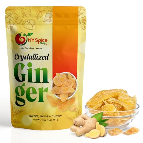 NY SPICE SHOP Candied Ginger Slices – (16 Oz.) 1...