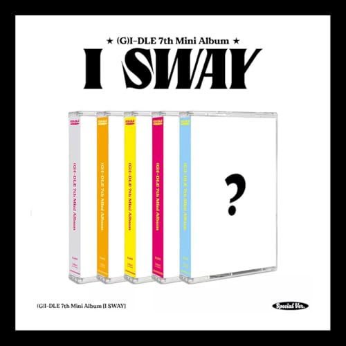 CUBE Ent. (G) I-DLE I SWAY 7th Mini Album (5 Ver Set + Gift) K-POP SEALED
