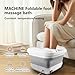teepten Collapasible Foot Spa Bath Massager with Heat, Pedicure Foot Spa with Bubbles/Timer/Temperature Control, Feet Soak Tub for Home, Office, Relaxation and Stress Relief, Gift for Men and Women