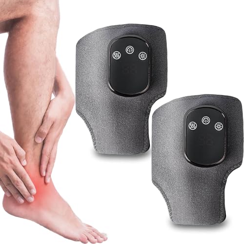 Masajeador 3 en 1 FootRevive: Masajeador de pies de triple método FootRevive con 3 modos, 5 niveles de calor, recargable, Shiatsu y compresión de aire para tobillos, para mujeres y hombres. (2 Pcs)