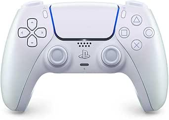 Playstation Sony, Manette 5 Officielle DualSense, Sans Fil, avec Retour Haptique & Gâchettes Adaptatives, Micro Intégré, Batterie Rechargeable, Compatible PS5/PC, Couleur : Chroma Pearl