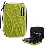 MageRabbit Darttasche für 6 Darts, Professionelles Dart Etui mit Aufbewahrung für Spitzen, Schäfte und Flights (Green)