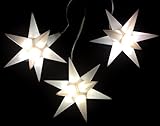 tchibo led weihnachtssterne fest verbaute LED´s Importeur Pagoda GmbH Leuchtsterne StarLED Lichterkette 3er Set Weiss