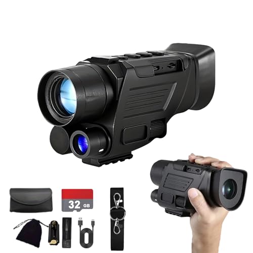 4K Night Vision Monocular 6X Zoom 984ft Infrared with 32GB