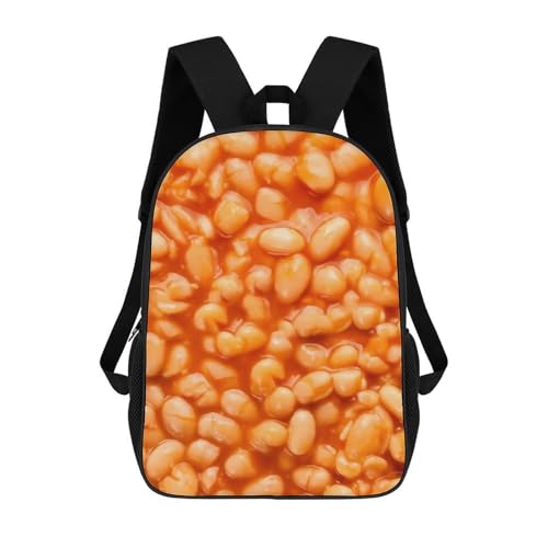 Baked Beans 17 Inch Regular Backpack Made of 600D Polyester, Suitable for Super Heavy And Heavy-duty Backpacks
