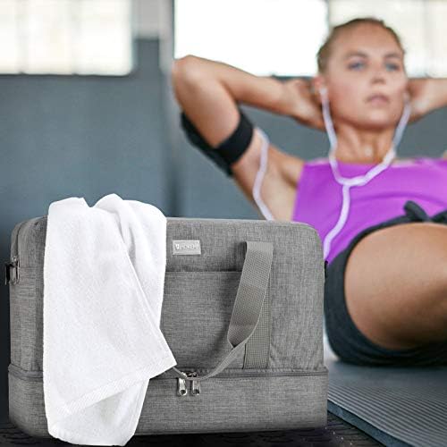 HOKEMP Gym Bag For Women Men Sport Duffel Bag with Shoes Compartment, Swim Bag Travel Tote Luggage Shoulder Bag 2 HOKEMP Gym Bag For Women Men Sport Duffel Bag with Shoes Compartment, Swim Bag Travel Tote Luggage Shoulder Bag