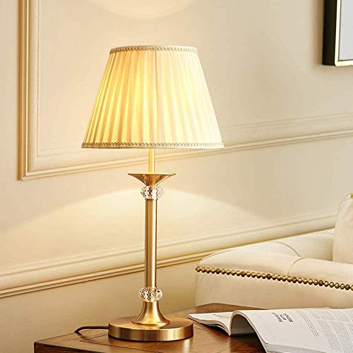 Lampe de table créative en cuivre haut de gamme et cristal décoratif - 3