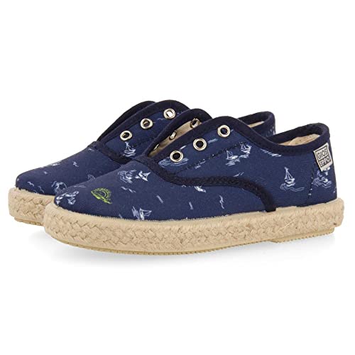 Espadrilles bleu marine à imprimé Gioseppo pour enfant pocri