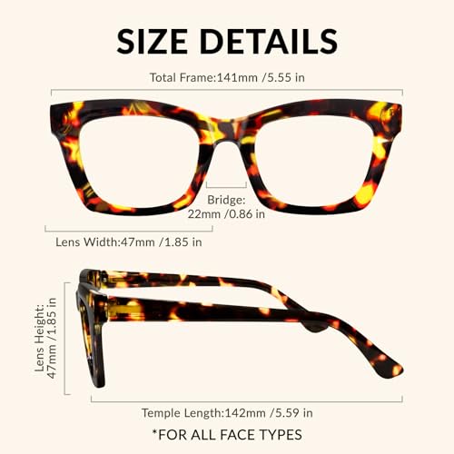 Image of Blue Light Glasses for Woman Men, 99% Blocking Square Frame 1 Pack | UV Filter & Eye Strain,Anti-Glare & Lightweight Eye Protection for Teens and Adults, Ideal for Computers, Gaming and Office