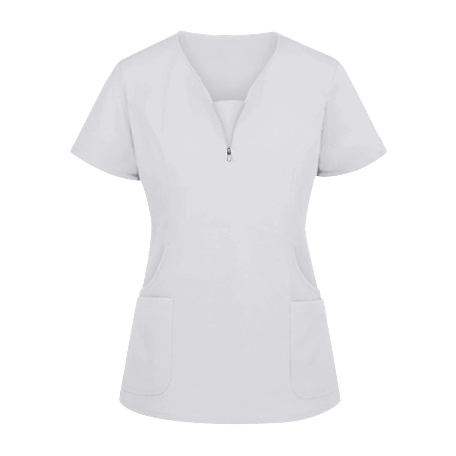 OUMSHBIscrub tops for women uk grey cotton tops Cotton tops for women Purple scrub top