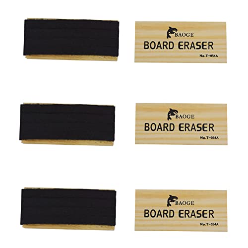 Hxdiswsm 6 Pack Chalkboard Erasers Premium Wool Felt Eraser Dustless Wood Chalk Eraser Blackboard Eraser Cleaner For Blackboard Chalk Eraser Office School Supply #TOP3