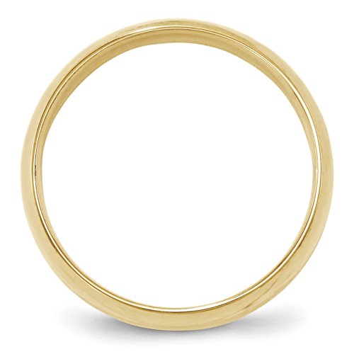Solid 10k Yellow Gold 6 mm Comfort Fit Wedding Band Ring2