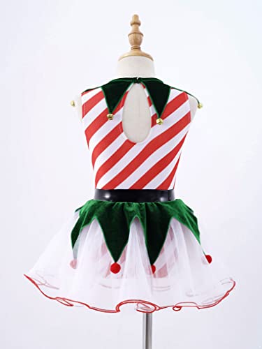 Disfraz Niñas Vestido de Patinaje con Malla y Campanas miniatura 3