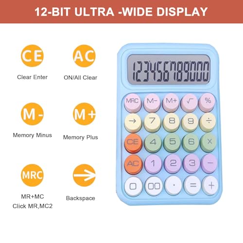 YILEAITECH Colorful Mechanical Calculator CA2024 の商品画像 2